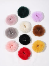 10pcs Solid Color Plush Scrunchie Sai Feel